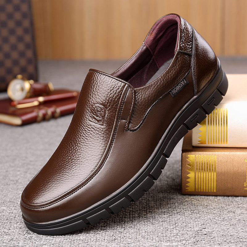 Men's first layer cowhide leather shoes