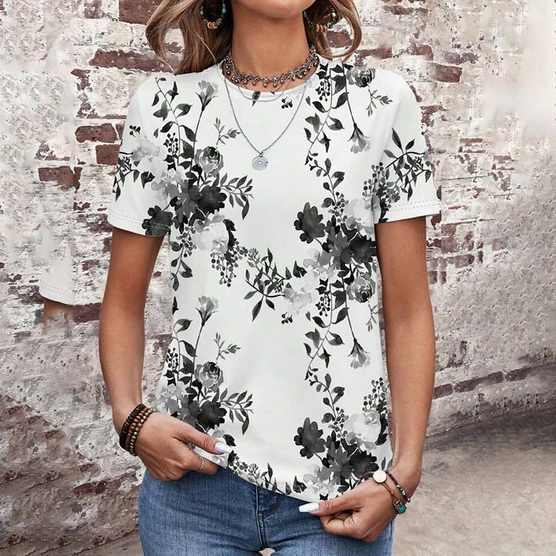 Vintage floral print T-shirt