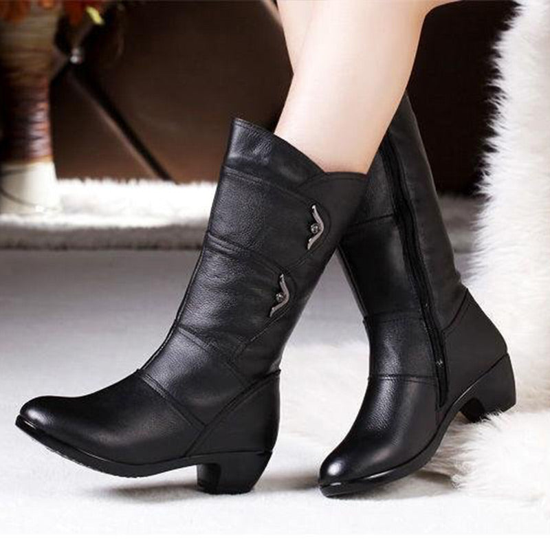 Eloise high boots with easy pull-on zip (New Collection)