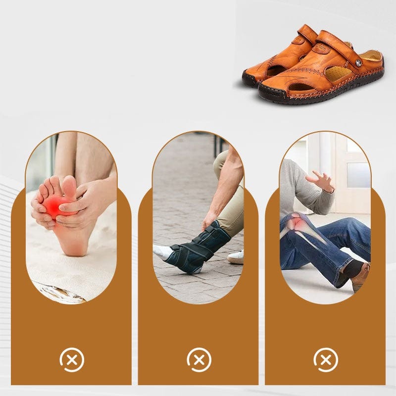 Breathable Soft Leather Sandals