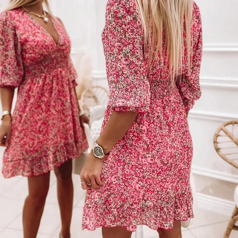 Laureen | Comfortable floral print dress for women