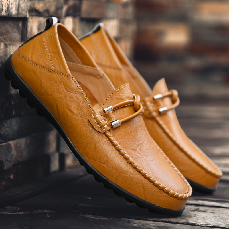 Gentlemen's Choice Split Leather Loafer